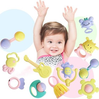 貝比 兒童手搖玩具組/固齒玩具 手搖鈴 幼兒玩具 12入 ST玩具認證 寶寶早教 新生兒玩具/0-12個月嬰幼兒玩具