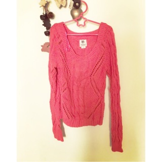 American eagle 購於美國 正品 麻花洞洞撞色針織厚挺毛衣