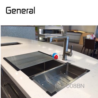 【富爾康】免運•國產•General廚房不鏽鋼龍頭MJ-008BN不銹鋼冷熱水龍頭名將無鉛水龍頭檯面式龍頭