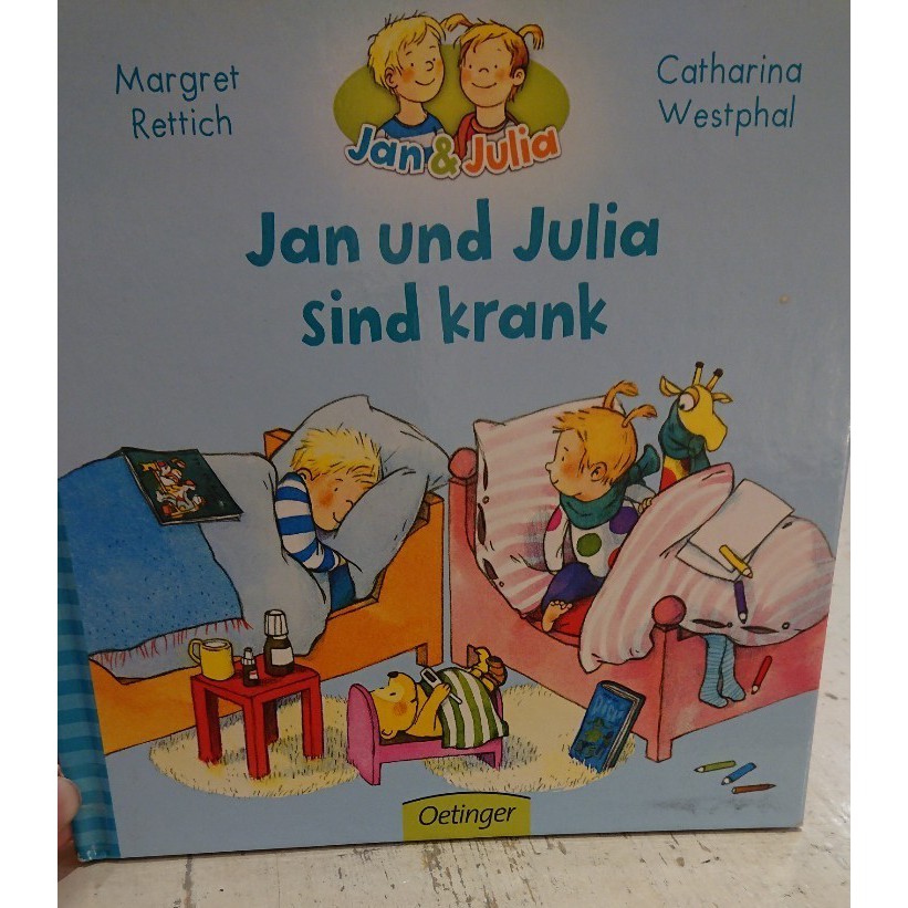 二手英文書 英語童書jan And Julia Sind Krank Oetinger 蝦皮購物
