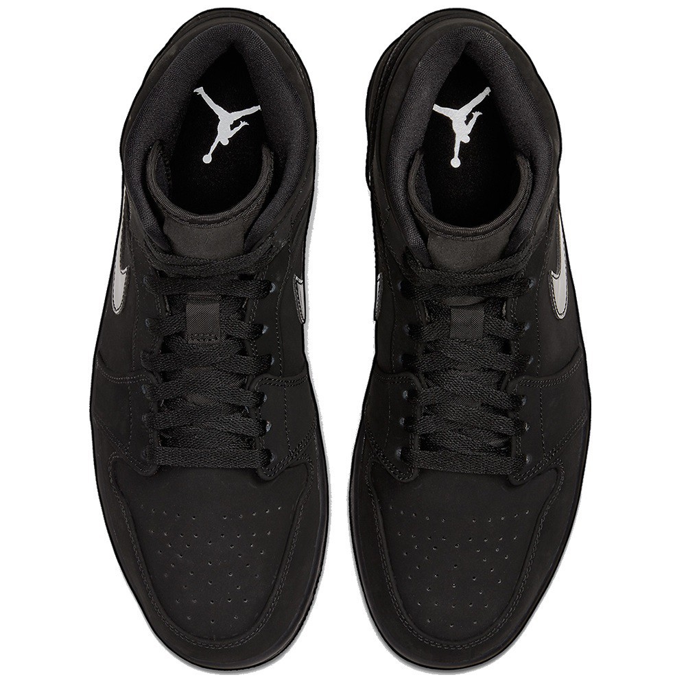 nike air jordan 1 retro mid triple black