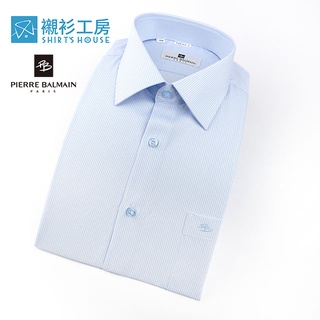 皮爾帕門pb藍色細條紋、吸濕排汗特殊材質、暢銷長袖襯衫68162-02 -襯衫工房