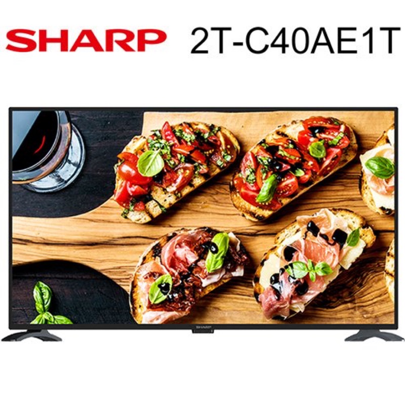 SHARP 夏普 2T-C40AE1T電視 40吋 Full HD 杜比音效