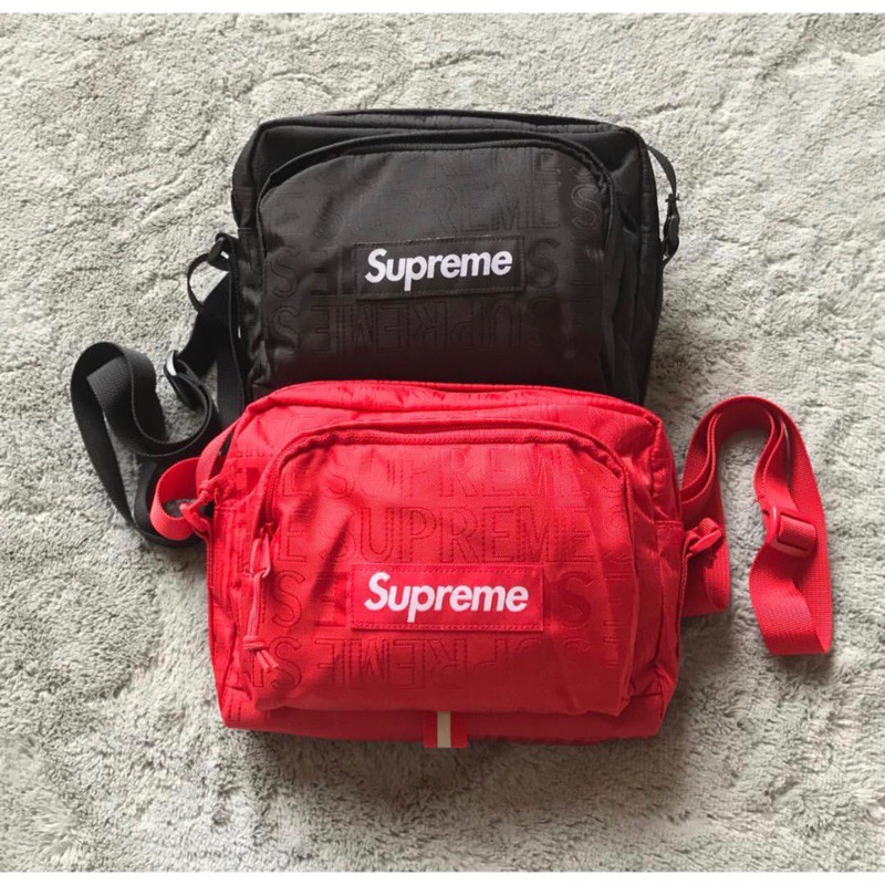 supreme ss19 shoulder bag red