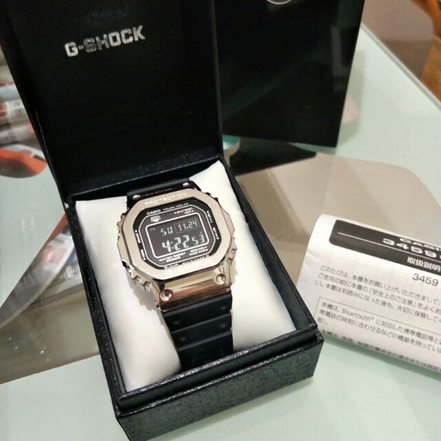 CASIO G-SHOCK GMW-B5000-1 鋼殼膠帶