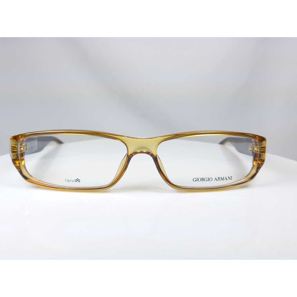 『逢甲眼鏡』GIORGIO ARMANI 光學鏡框 全新正品 透明棕方框 玳瑁色鏡腳【GA422 PJF】