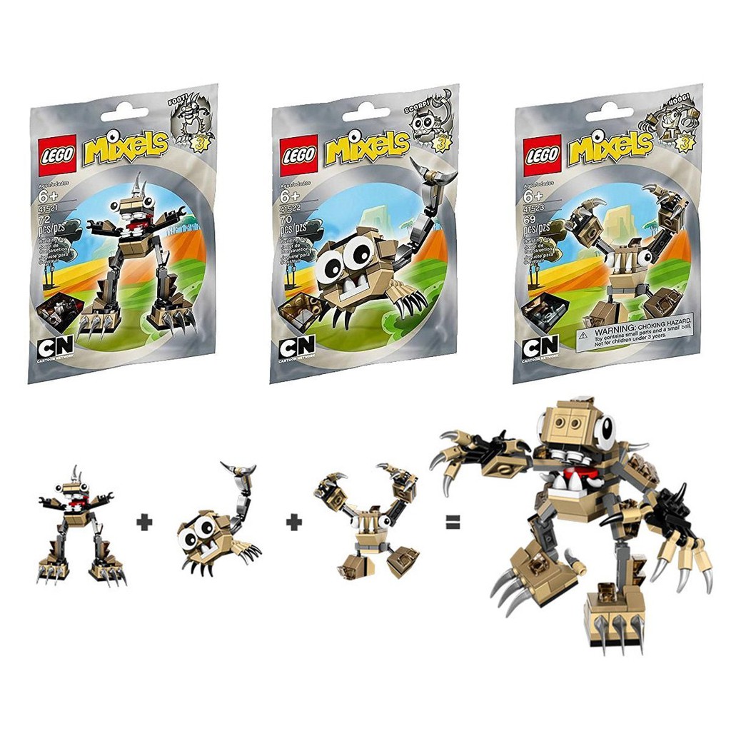 LEGO 樂高 Mixels 3代 合體小精靈系列 41521 41522 41523 全新