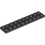 LEGO 383226 3832 黑色 2x10 薄板