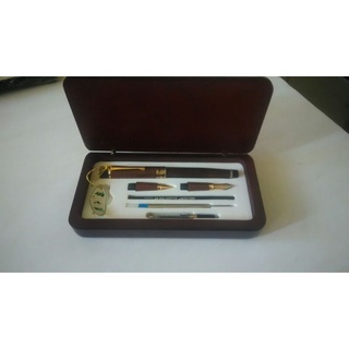 木紋鋼筆,鋼珠筆套組，附精美木盒[2487]
