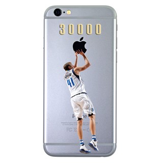 NBA手機殼，IPhone 6，I6plus, I5, I7, 7 Plus，Dirk Nowitzki 3萬分紀念款