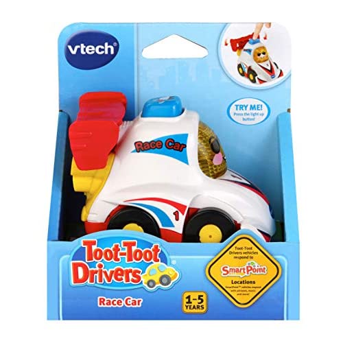 【英國 Vtech 】嘟嘟聲光互動車-賽車