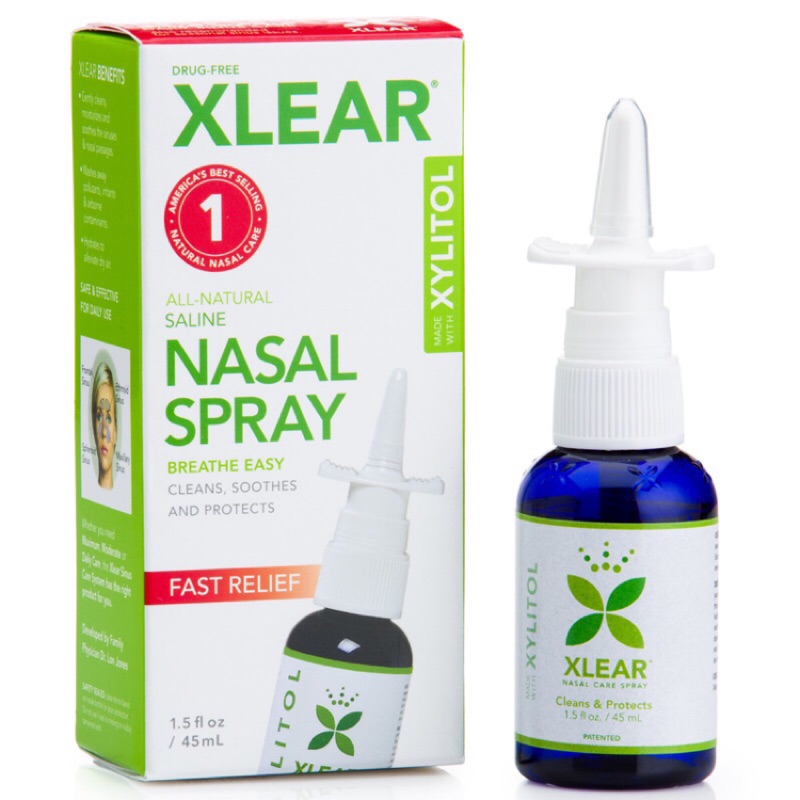 XLEAR Xylitol Natural Saline Nasal Spray 天然木糖醇 鼻腔噴霧 洗鼻噴劑 噴鼻劑