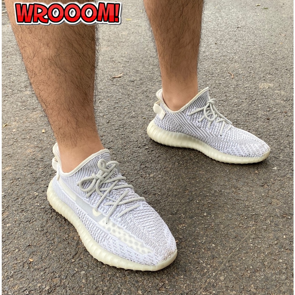 WROOOM! Adidas Yeezy Boost 350 V2 白天使 鞋帶反光 男女鞋 運動休閒鞋 EF2905