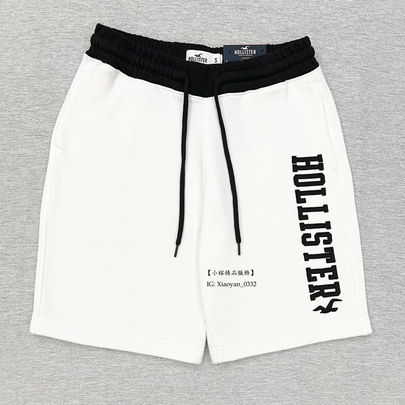 【小榕精品服飾】Hollister 海鷗 專櫃新款短棉褲 (黑白兩色）🆕 海鷗短褲