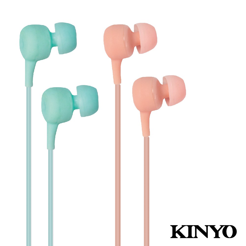 KINYO 入耳式耳機麥克風 藍/粉IPEM-856BU/PI【佳瑪】