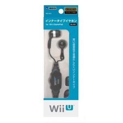 任天堂nintendo Hori Wiiu Gamepad 耳機耳塞式可調音量黑色wiu 023 台中恐龍電玩 蝦皮購物