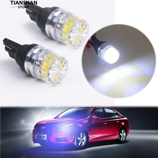 🚗汽車用品⏰2件t10 5050 5 SMD白色LED汽車側尾燈燈泡 ⭐新品⭐
