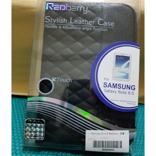 全新 Redberry 三星 Samsung Galaxy Note 8.0 斜菱格紋 皮套 書本式 保護套