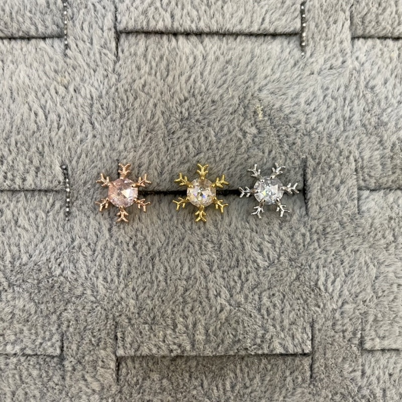 HK韓國飾品-piercing 醫療鋼針 鎖式耳環 鎖珠耳環（單隻販售）