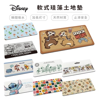 迪士尼 Disney 軟式珪藻土地墊80x38 矽藻土腳踏墊 防潮 維尼 米奇 史迪奇 奇奇蒂蒂 玩具總動員【5ip8】