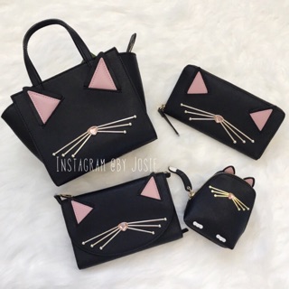 美國正品🇺🇸 Kate Spade 限量貓咪🐈 耳朵包 手提 斜背 兩用包
