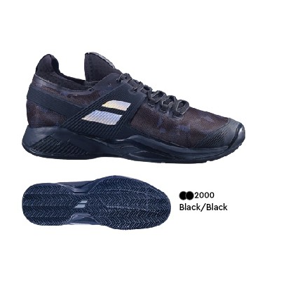 &lt;英喬伊體育&gt;BABOLAT男網球鞋Propulse RAGE  黑色(紅土選手專用款)2021