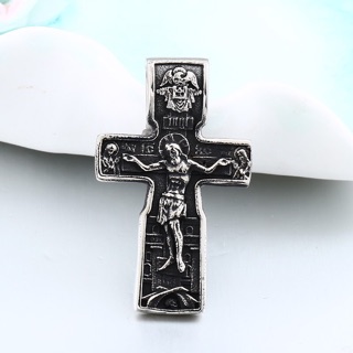 Jesusart 天主教聖物銀色花蕾型十字架胸針歐式皇家胸章胸章配飾西裝襯衫 蝦皮購物