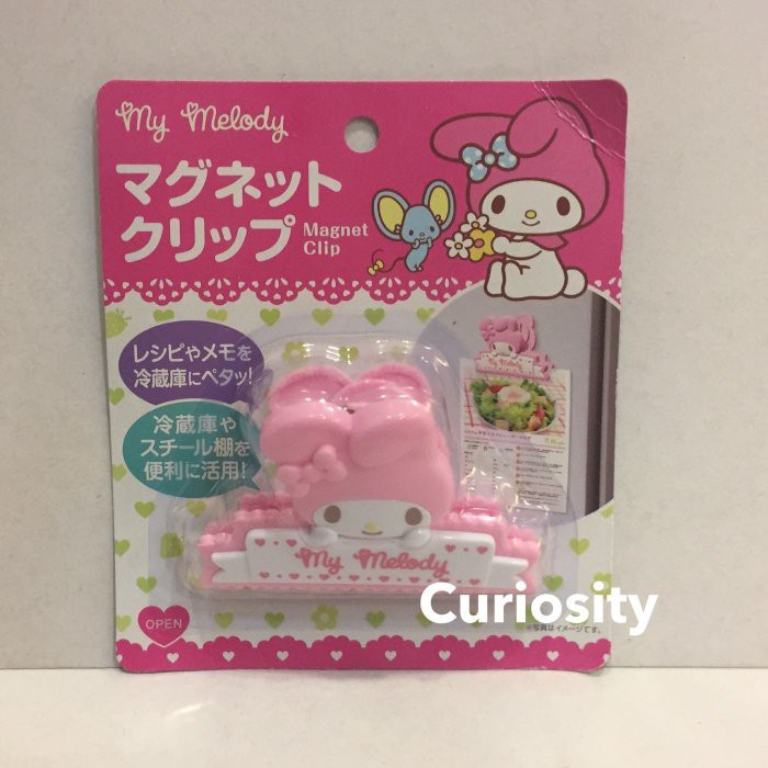 【O.t.W】日本Sanrio三麗鷗 MY MELODY 美樂蒂造型磁鐵夾MEMO夾 辦公室隔屏冰箱用$99↘$59