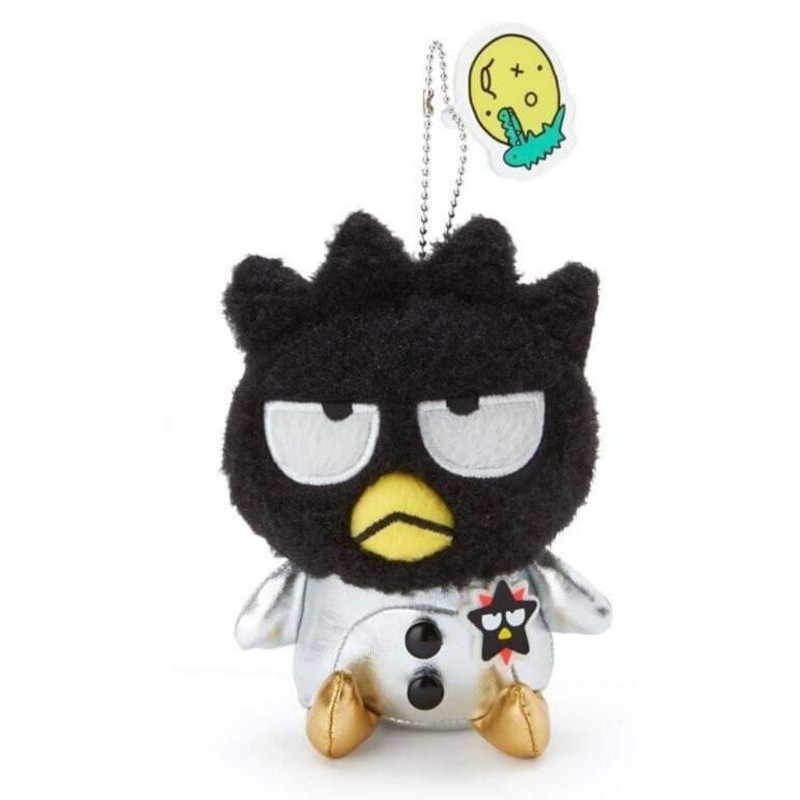 日本正版 三麗鷗 酷企鵝 絨毛吊飾娃娃 黑色娃娃 バッドばつ丸 吉祥物 現貨