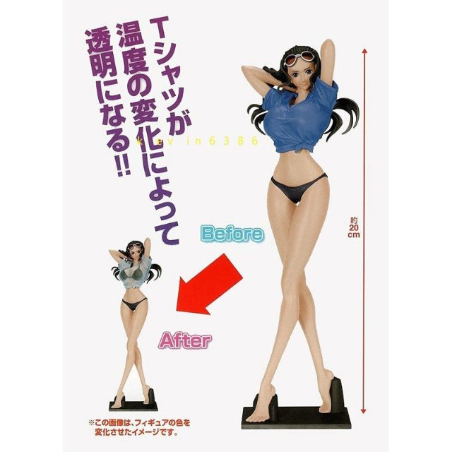 動漫無敵 日空版 日版 海賊王 航海王 CII:FIGURE 妮可羅賓 溫度變色 泳裝 變色羅賓 比基尼羅賓 透明