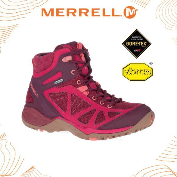 MERRELL 美國 女 SIREN SPORT Q2 MID GTX 登山健行鞋《紅》/ML46556/戶外/悠遊山水