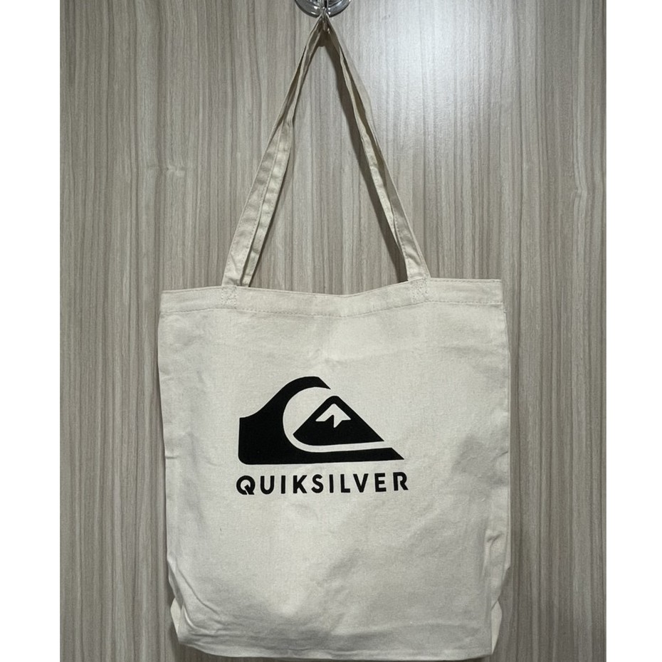 SINCE 1983~ 澳洲 ROXY QUIKSILVER 字母LOGO 環保帆布袋 購物袋 肩背包