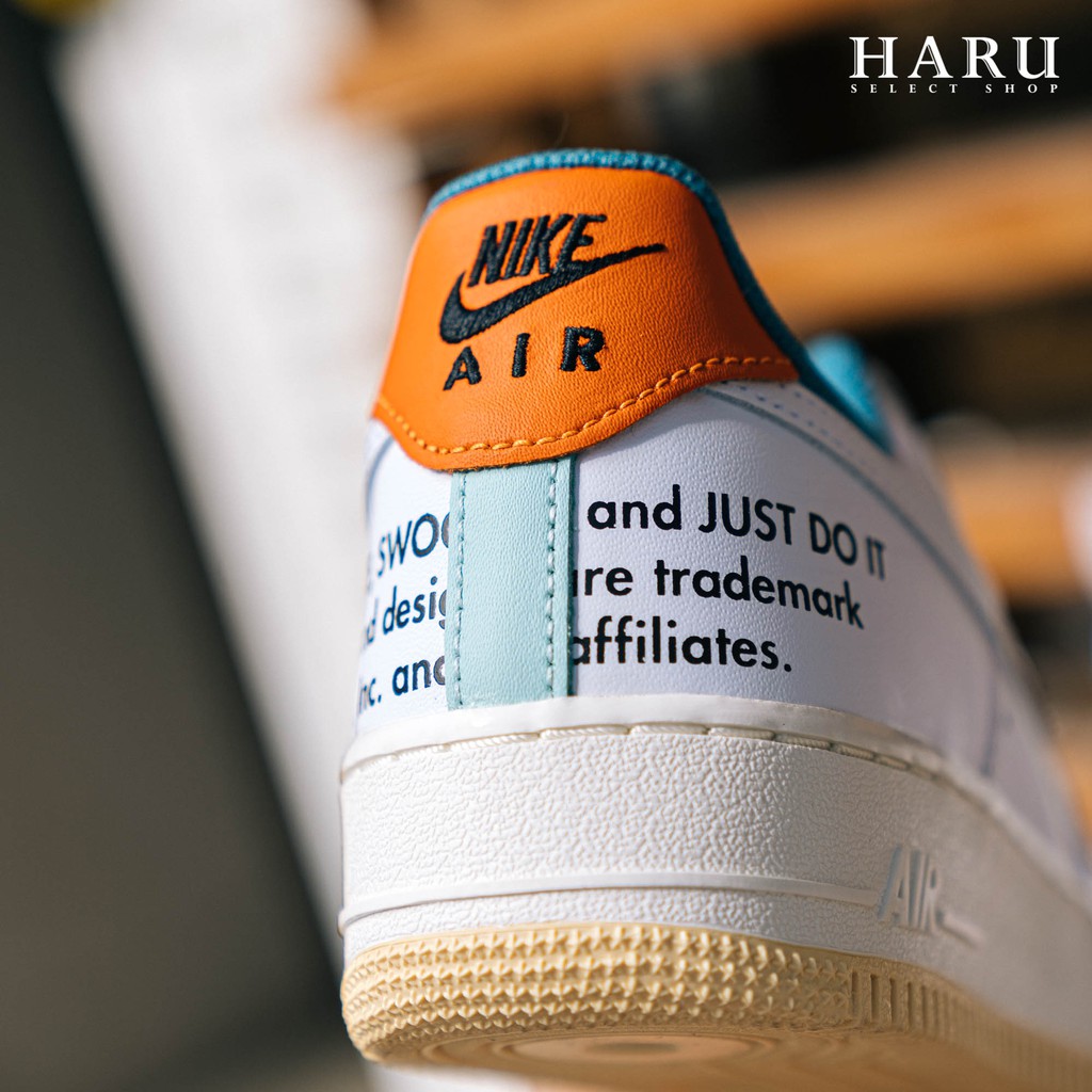 コール 未使用 NIKE AIR FORCE 1 JUST DO IT ORANGE メンズ