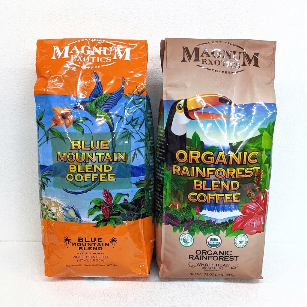 Magnum 藍山調合 咖啡豆 / 熱帶雨林有機 咖啡豆 907公克 cosco代購 效期2024/11後