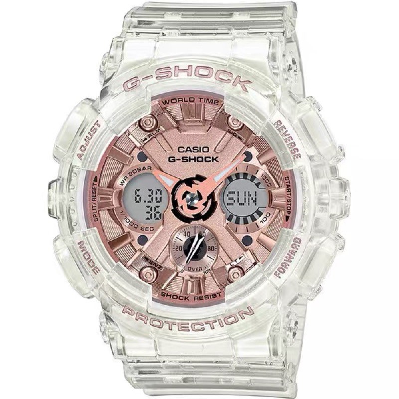 日本櫻花限定casio卡西歐gshock 新款粉色透明水晶果凍手錶 蝦皮購物
