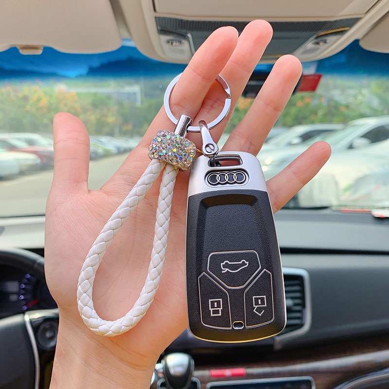適用於奧迪a4l鑰匙套a5 Q5l車a6l新款a8l Q5l Q7高級車鑰匙包殼女 蝦皮購物