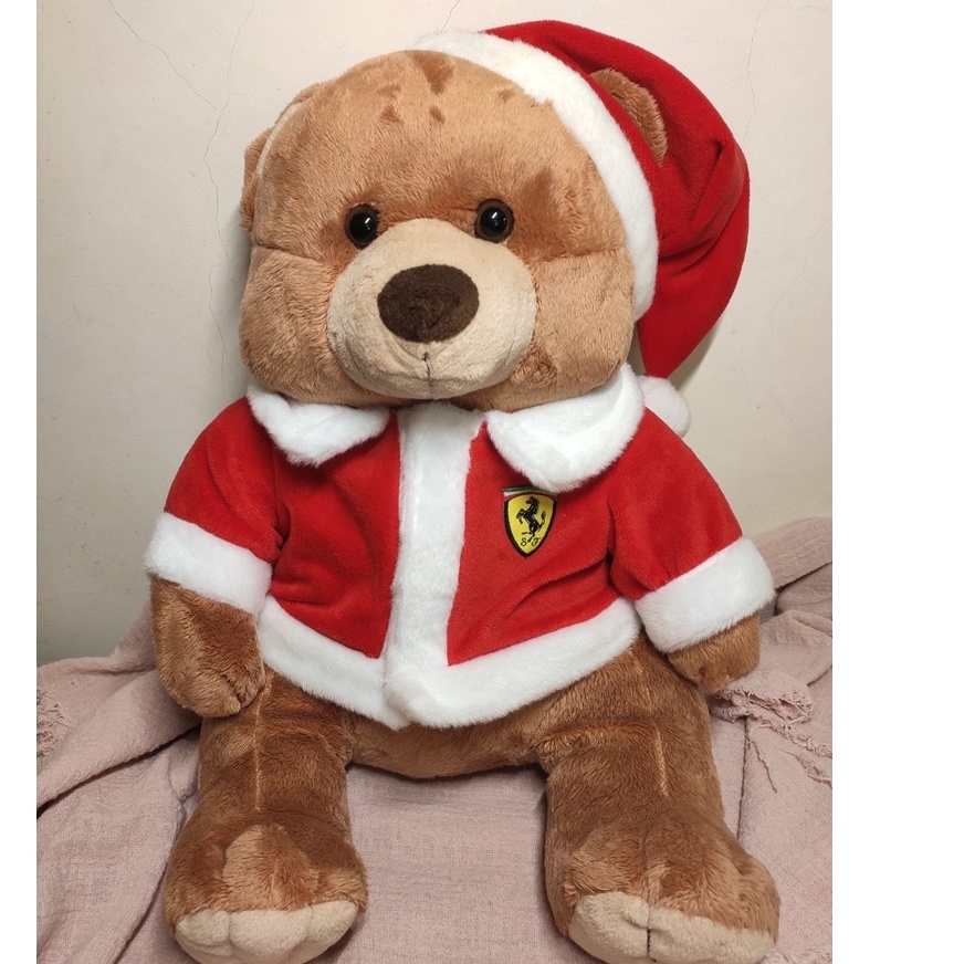 法拉利 熊熊 聖誕裝 聖誕節 娃娃 泰迪熊 熊