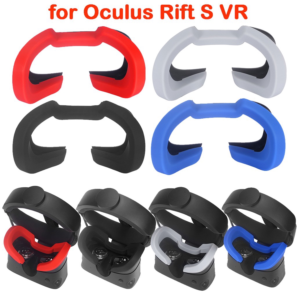 【暢銷品】適用於Oculus Rift S VR耳機眼罩墊 矽膠透氣 遮光眼罩蓋 矽膠面罩