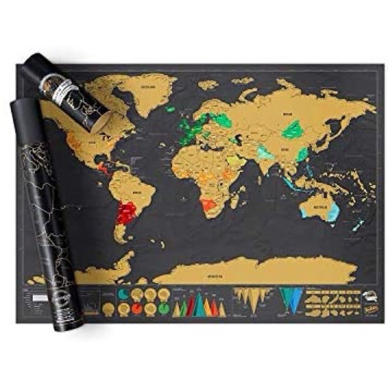 Scratchmap刮刮樂世界地圖海報豪華版