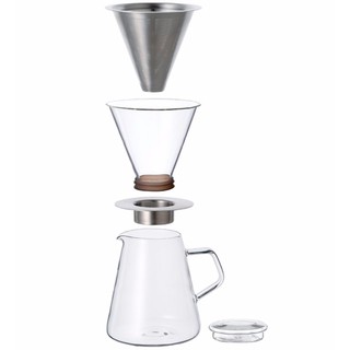 【日本KINTO】Carat咖啡沖泡壺組720ml《WUZ屋子》玻璃壺 咖啡下壺 濾器 濾杯