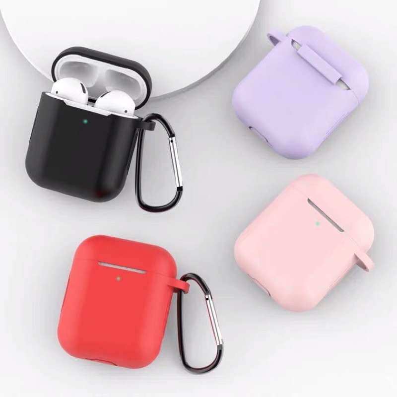 台灣現貨 / 超低價優惠 Airpods 1/2代矽膠保護套 送防丟繩