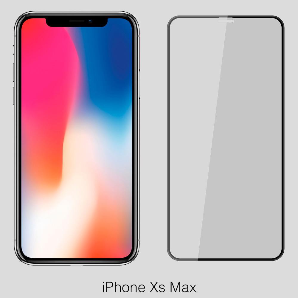 Apple iPhone XS Max 鋼化玻璃保護貼膜/6.5吋/日本AGC9H超高硬度鋼化二次強化玻璃-3D曲面滿版