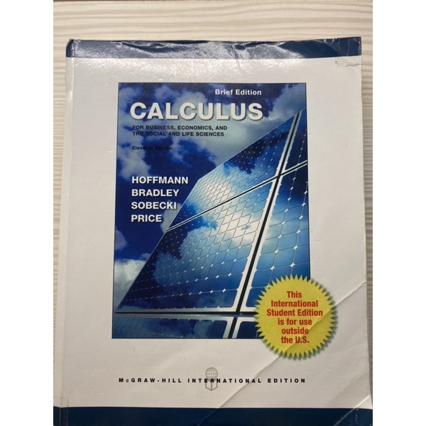 Applied Calculus 11版 微積分原文書 二手書