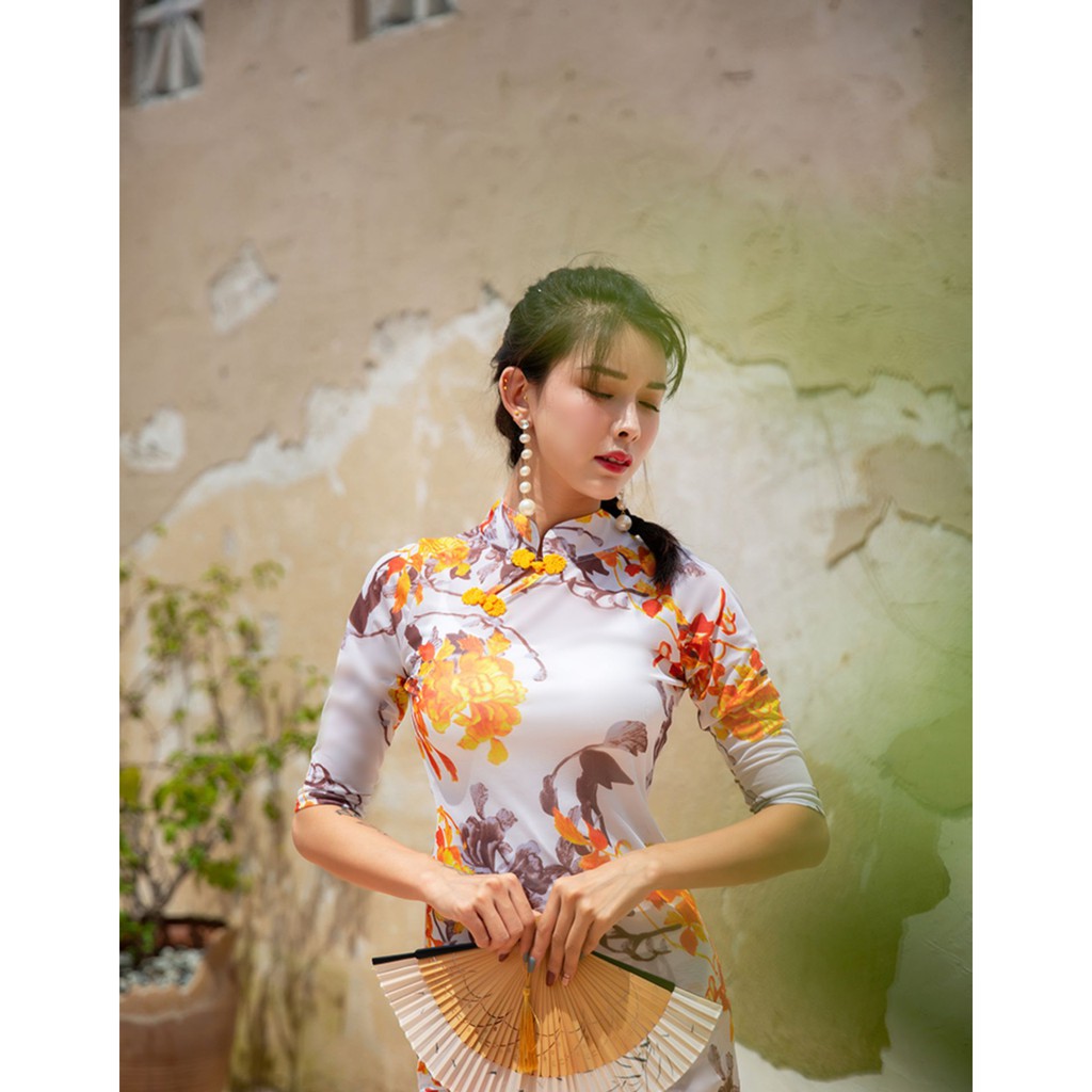 ANCLEAR 安晴舞衣 #058 古典舞/ 現代舞 旗袍連身裙 肚皮舞表演 成果展 練習服