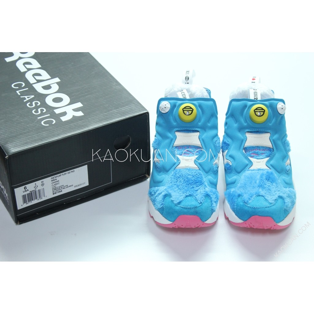 【高冠國際】Atmos Packer X Reebok Insta Pump 哆啦A夢 聯名 慢跑鞋 BS7368