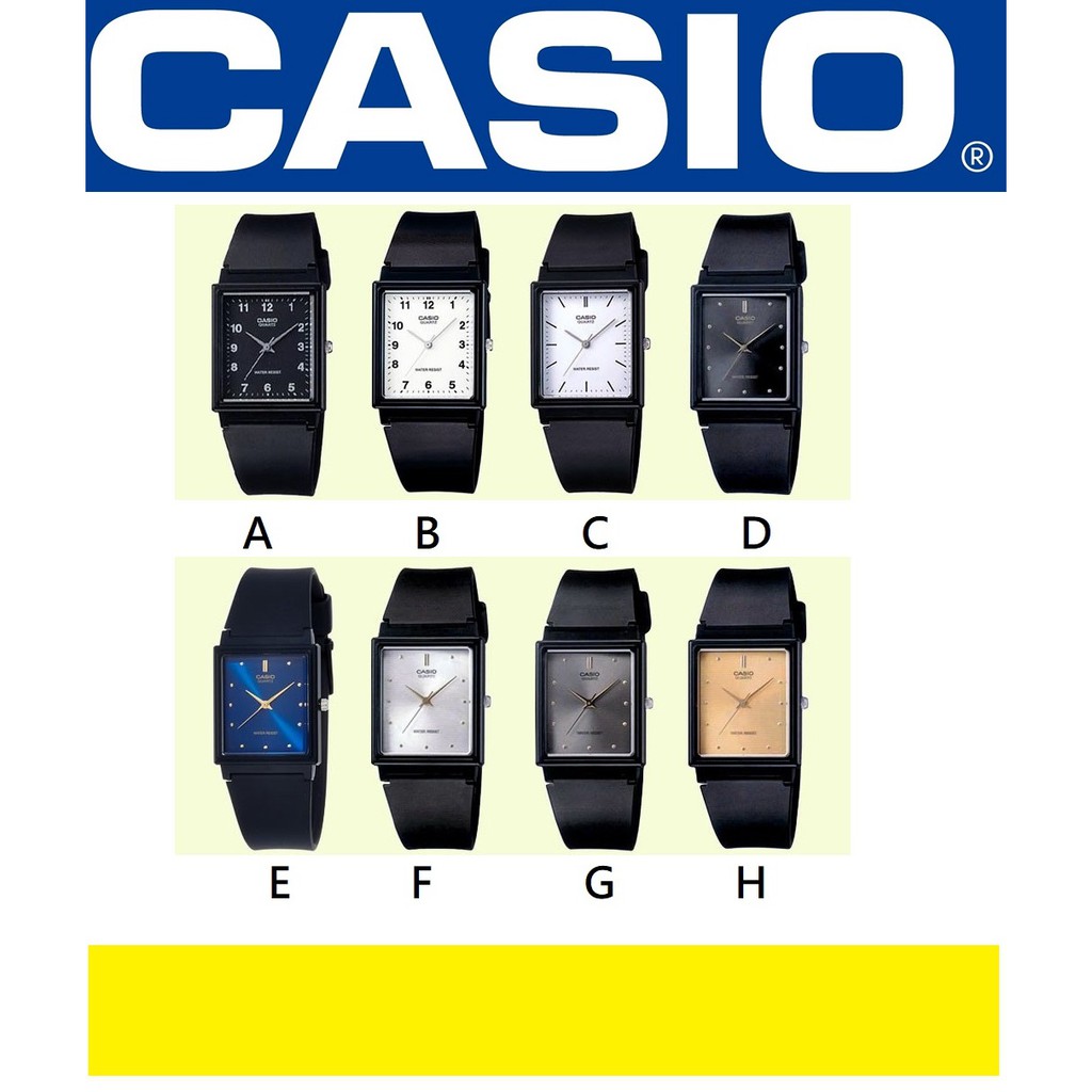 【天龜】CASIO石英錶超薄指針錶 復古方形錶款 MQ-38/27EEE