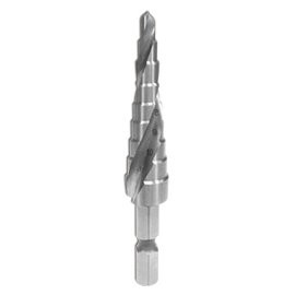 9階式白鐵用4-12mm HSS階梯鑽尾 梯型鑽頭 階梯鑽頭 螺旋式階梯鑽 六角頭階梯鑽 梯型圓穴鑽