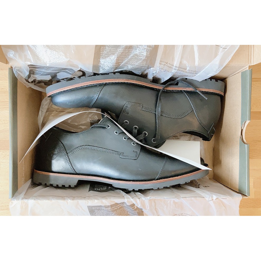 全新 Timberland 黑色 休閒皮鞋 牛津鞋 TB0A1ND7 26.5cm