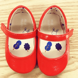 麗嬰房 my nuno 小紅鞋（13cm)