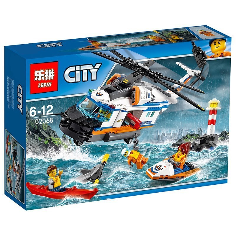 樂拼 02068 城市系列 重型救援直升機 非 樂高 LEGO 60166 全新未拆